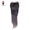 Elegant series new popular brown middle parting machine made lace closure