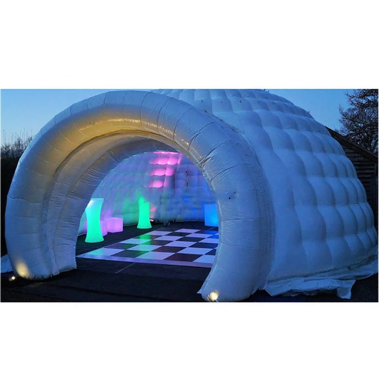 inflatable airtight tent with LED lights Popular inflatable tents for evening parties on sale