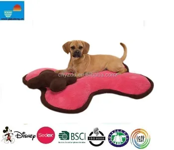 dog bed with bone pillow