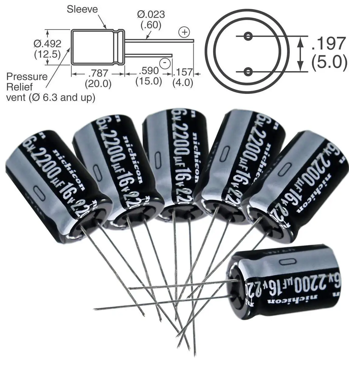 Electronic Components & Semiconductors 10 Pcs 35V 2200uF 105C Radial ...