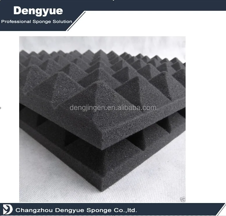 
Sound-absorbing environmentally polyurethane sponge studio sound treatment acoustic pyramid foam 