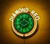world wide advertising neon light clock