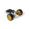 2WD Smart Robot Car Chassis Acrylic 200RPM Motor 4.5V 90:1 Metal Gearbox for DIY Smart Car