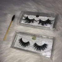 

Sample eyelashes fast shipping lahes 22mm queen 3d mink and 25mm mink eyelashes