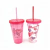 Promotional Wholesale Reusable Eco Friendly Plastic Cup With Straw