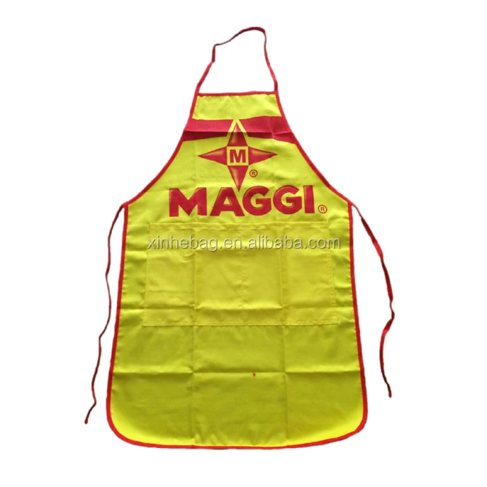 colored medium length kitchen apron (1)