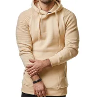 

Hot Style High Quality Pleated Shoulder Blank Men Pullover Mens Custom Hoodie