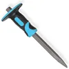 Cold chisel with anti-slip rubber handle