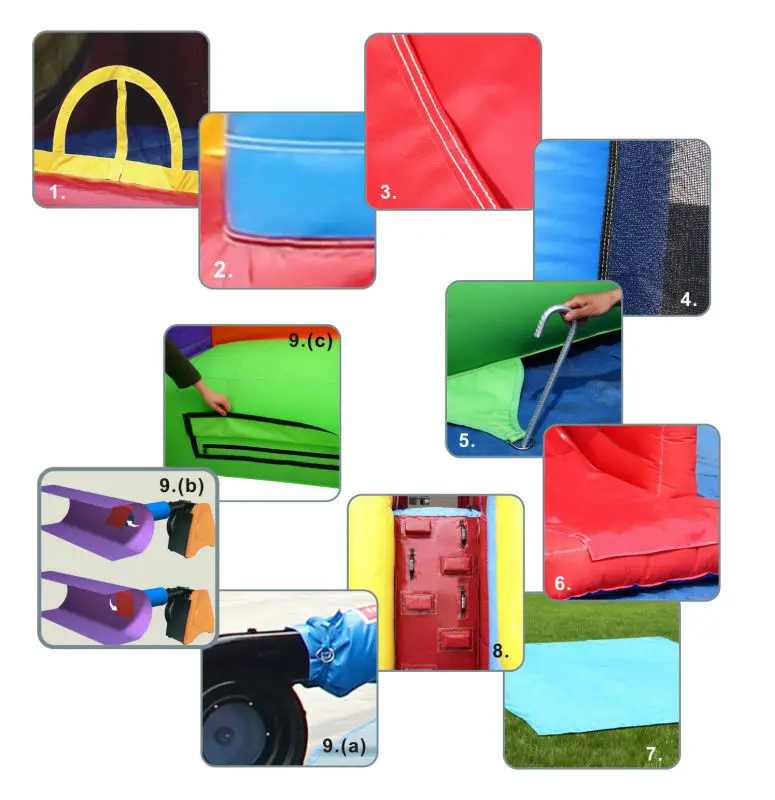 Indoor inflatable used amusement park equipment for kids