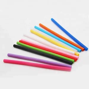 Image of In Stock Clear Silicone Drinking Straw Accept Custom Design