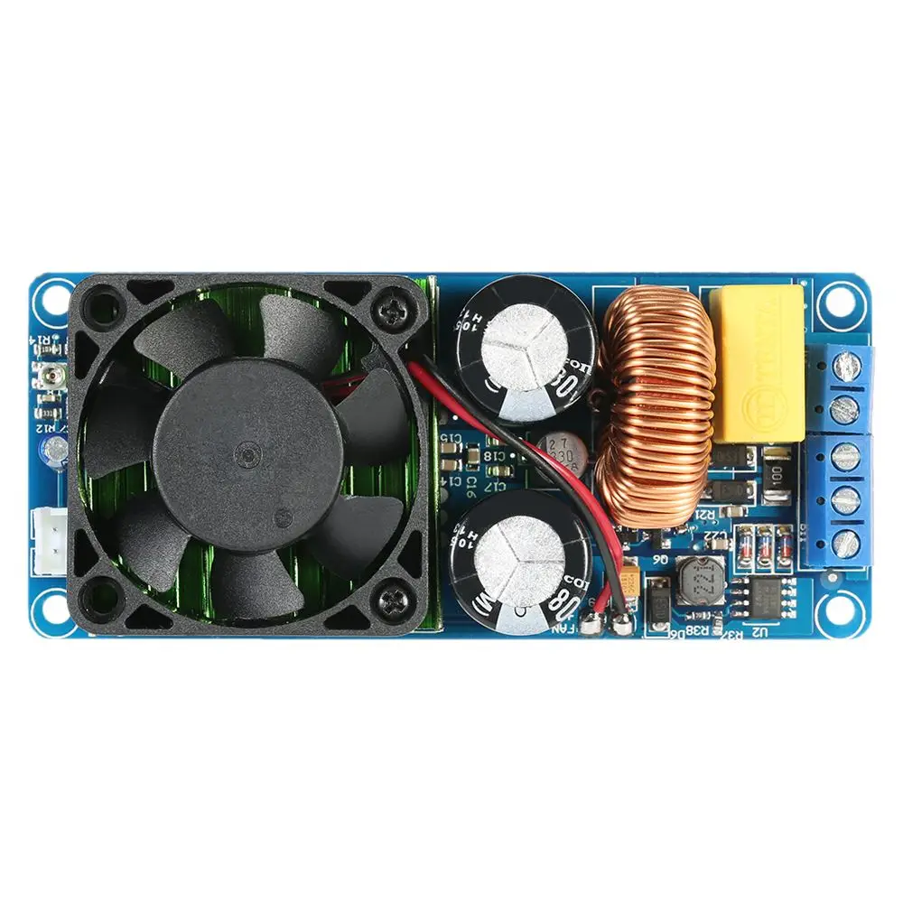 

IRS2092S Mono-Channel Digital Audio Amplifier Class D HIFI High Power Amp Board 500W, Blue