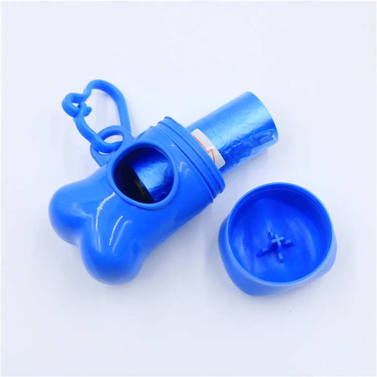 Pet Waste Poop Fabric Bag Holder Poop Bag Dispenser With Carabiner Clip