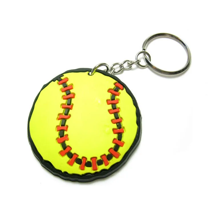 Hot Sale Baseball Souvenir Keychain Soft Rubber Custom Pvc Sport Keychain Buy Sport Keychain