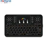 Rational construction 2.4GHz rainbow colorful led backlight android usb keyboard convenient to watching TV at night