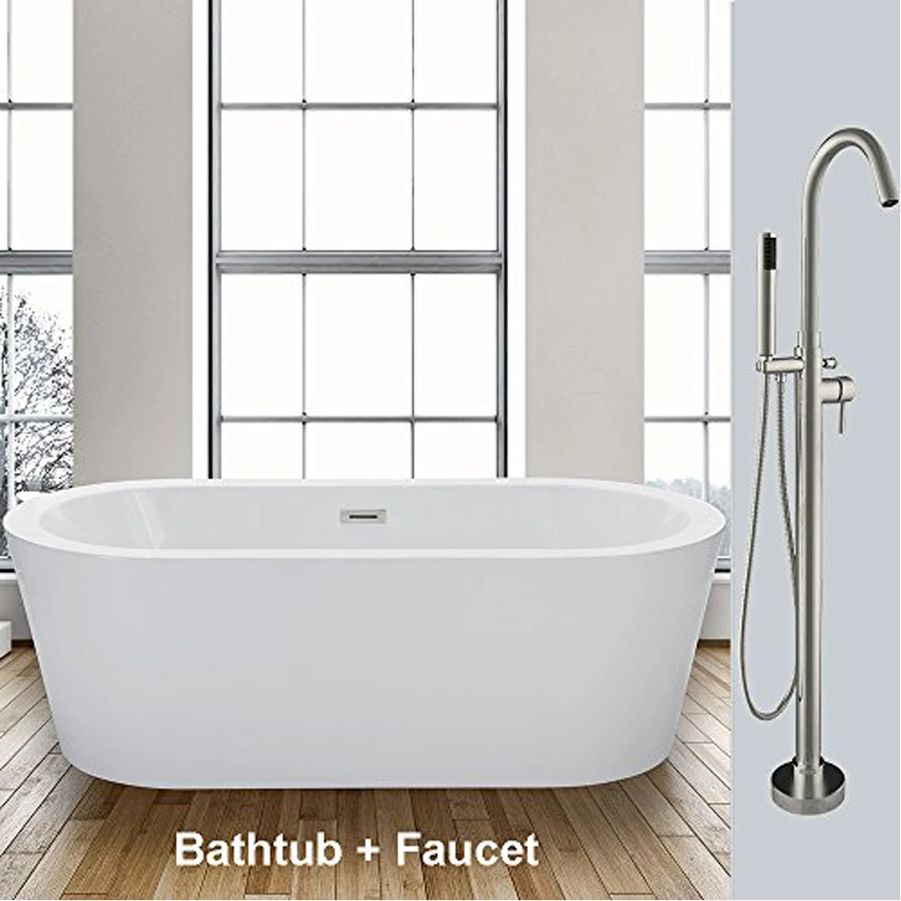 Ergonomic Design Acrylic Soaking Freestanding Oval Bathtub Buy Bathtub