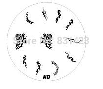 2015 new A Series A17 Nail Art Polish DIY Stamping Plates Image Templates Nail Stamp Stencil