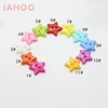 Colorful Small 2 Holes Five- pointed Star Shape Plastic Buttons For Kids T-shirt