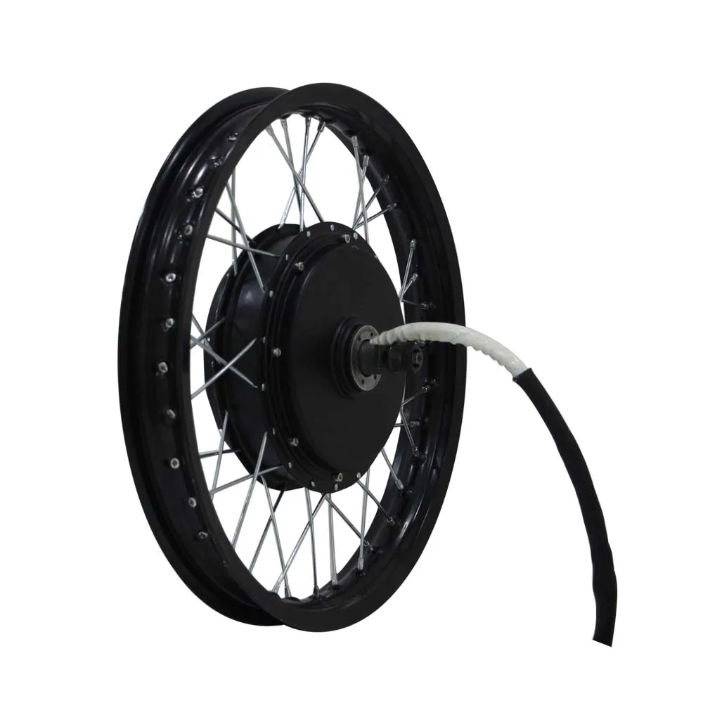 72v 100km/h Electric Bicycle Kit 3000w Hub Motor With 18inch Moped ...