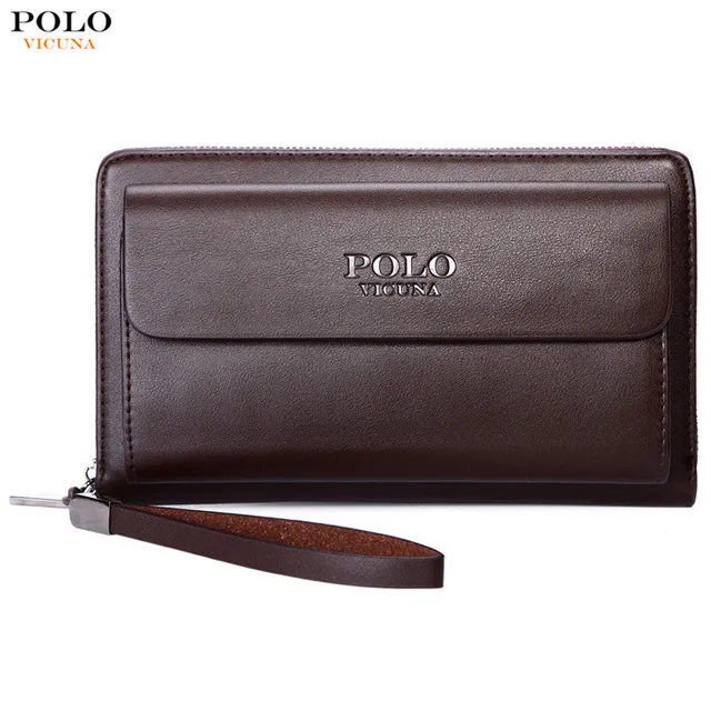 VICUNHA POLO Designs Mais Recentes Bolsas Titular Do Cart&atilde;o Multifun&ccedil;&otilde;es Carteira Personalizado Marrom Caneta Saco Cluth Com O Dom Gratuito