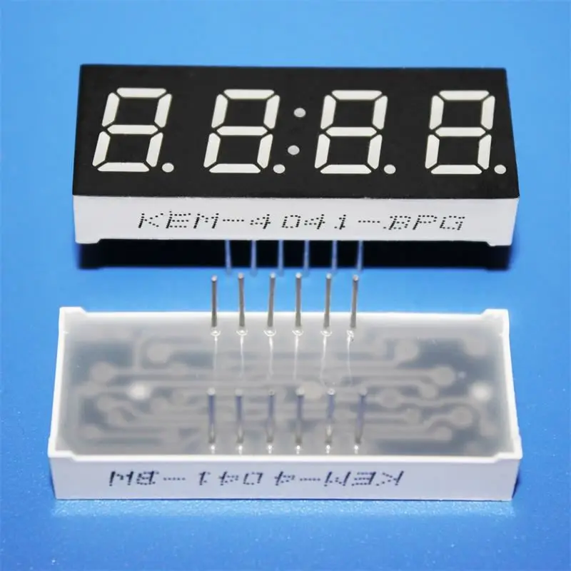 0.4 inch 4 dgit 7 segment led display amber