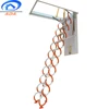 House interior attic pulldown stairs retractable telescopic roof ladder