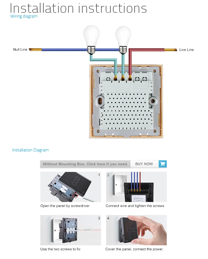 Livolo touch control switch схема