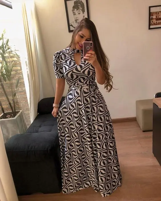 Fashion Long Style One Piece Dress Large Hem Design Loose Printed Floral Women Dresses For Summer Buy Dress For Women Maxi Dresses For Women Womens Dresses Product On Alibaba Com