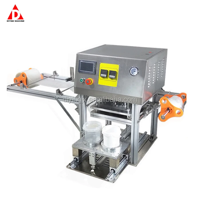 Fully Automatic Aluminium Foil Heat Cup Sealing Machine Food Tray Pp