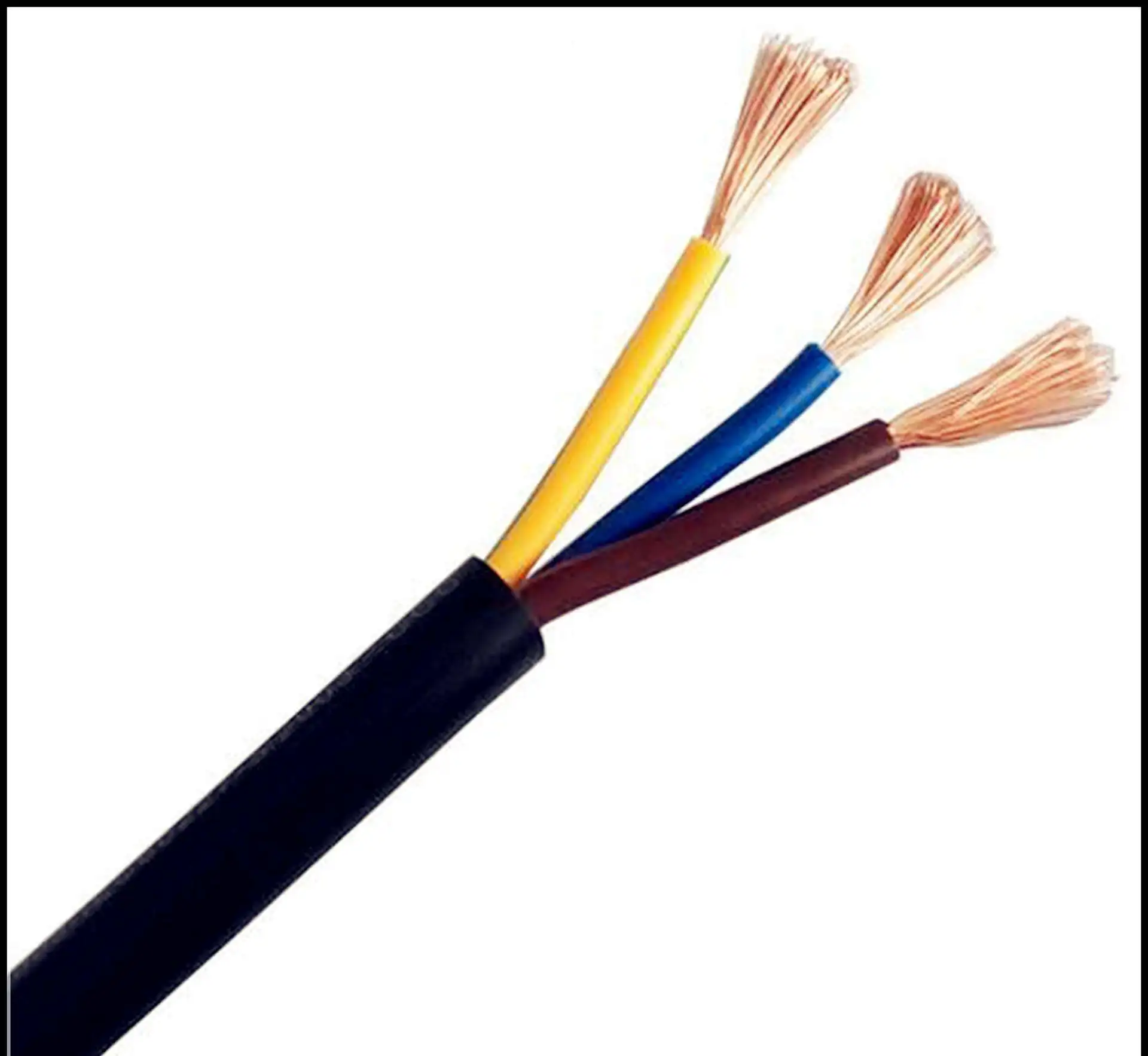 rvv 2c 3c 4c 5c pvc insulated pvc sheathed flexible power cable