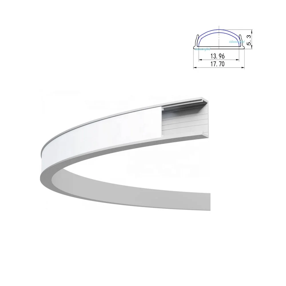 Flexible LED Channel, Bendable Led Aluminum Extrusion Profile Housing Track for Strip Tape Light
