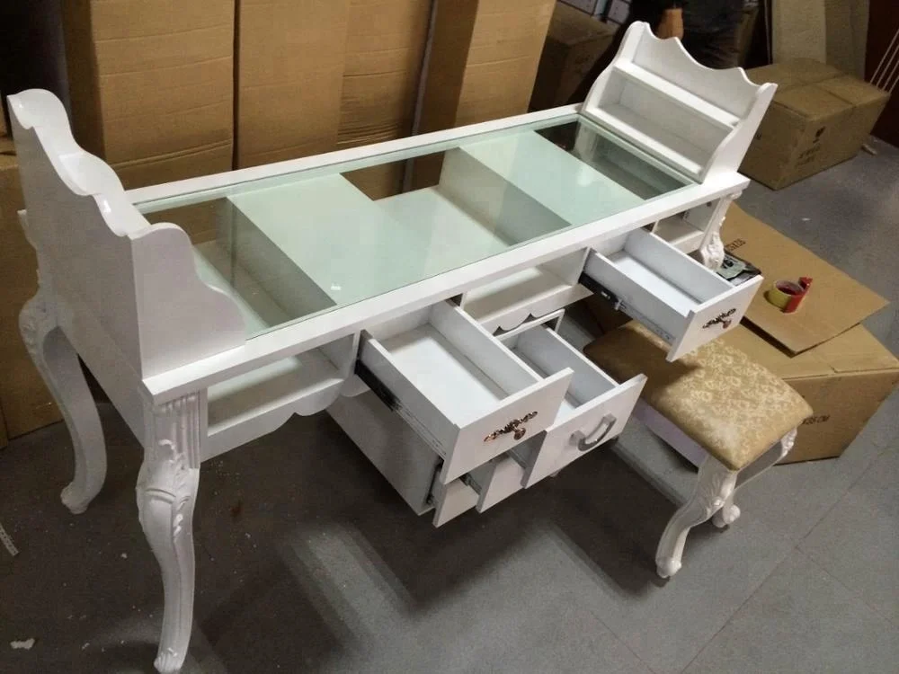 Luxury Wholesale Used Manicure Table Nail Bar Furniture For Sale Nail Table At Low Price Buy