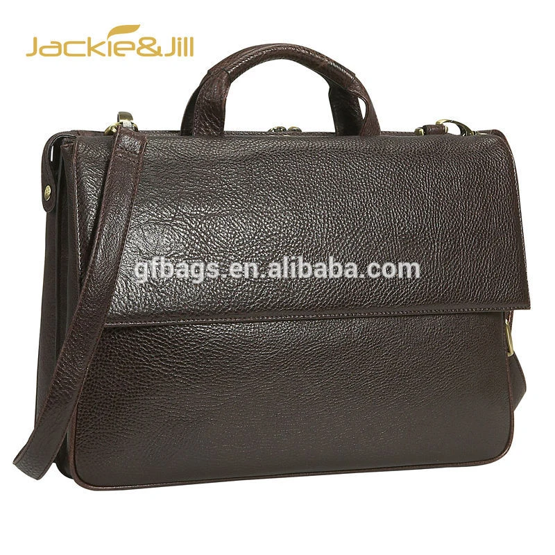 GF-J625 2020  trend genuine  leather shoulder briefcase bag for men