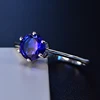Solid 925 Sterling Silver/Brass Wedding Bands Ring Sparkle Cubic Zirconia Jewelry for Women Size 4-12#