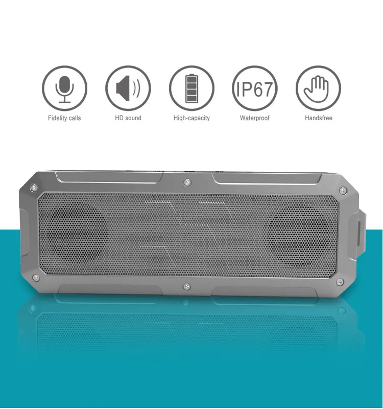 High quality Big power Portable outdoor IP67 waterproof Bluetooth Speaker with Super bass - ANKUX.COM