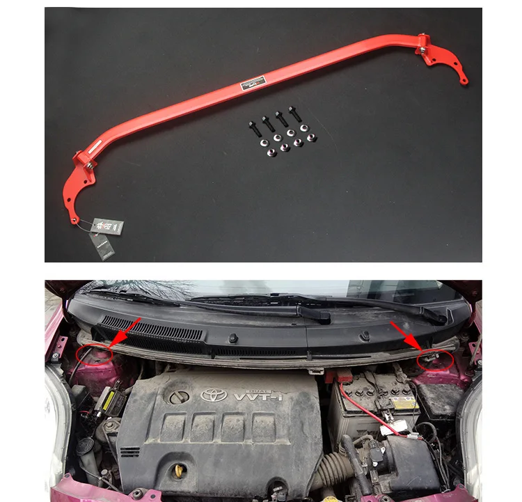 Lvtu Performance Front Strut Bar Sway Bar Body Kit Fit For Toyota Yaris Buy Front Strut Brace