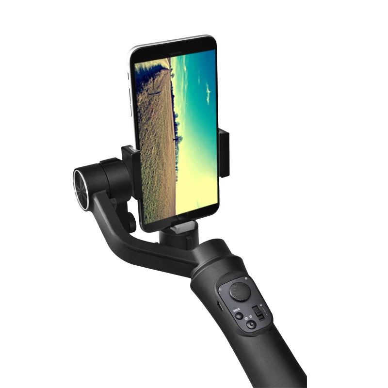 

Black Mobile Handheld Smartphone Gimbal 3 Axis Selfie Camera Stabilizer