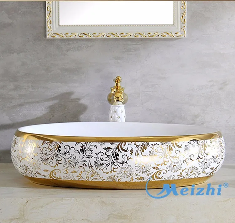 Middle east prefab bathroom beauty type oval basin
