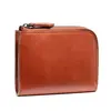 Custom slim mens leather minimalist wallet for cute leather mens short wallet
