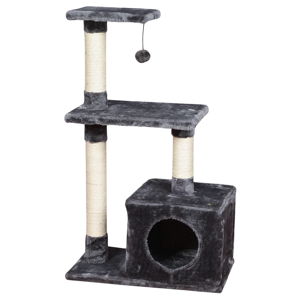 Wholesale Sisal Castle Modern Large Big Climbing Scratch Pet Scratcher Wood Condo Furniture Tower Cat Tree