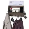 8 Decor rustic wooden wall mounted coat rack