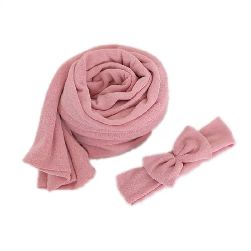 

Basket Filler Elastic Sweater Wrap Infant Swaddle Blanket Baby Photo Props Newborn Stretch Jersey Wrap