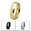 18 k gold prevent allergic micro diamond ring, titanium steel gold-plated ring YSS428