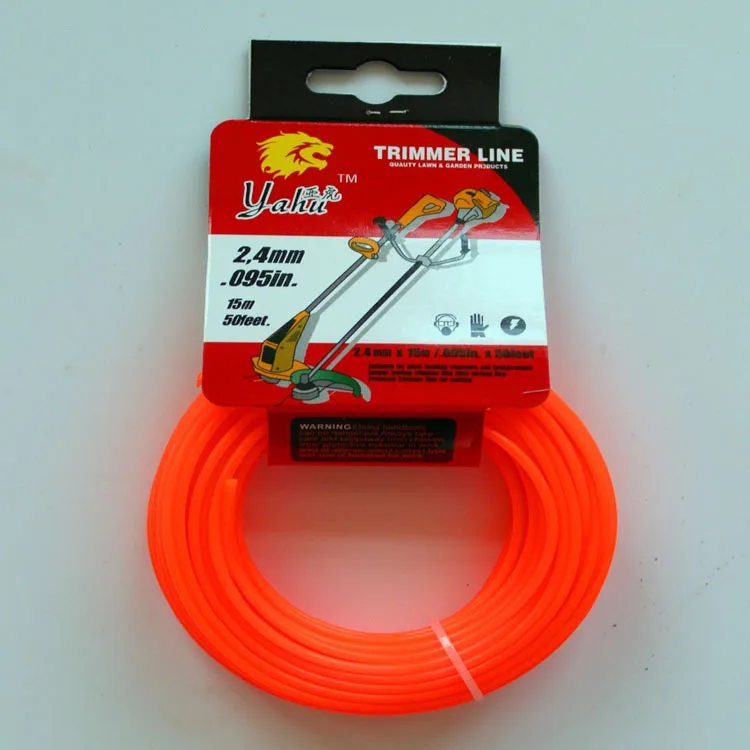 
Lawn Mower 100% Durable Nylon Grass Trimmer Line 