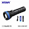 XTAR New D06 1200 lumen led torch flashlight 100 meters underwater diving flashlight
