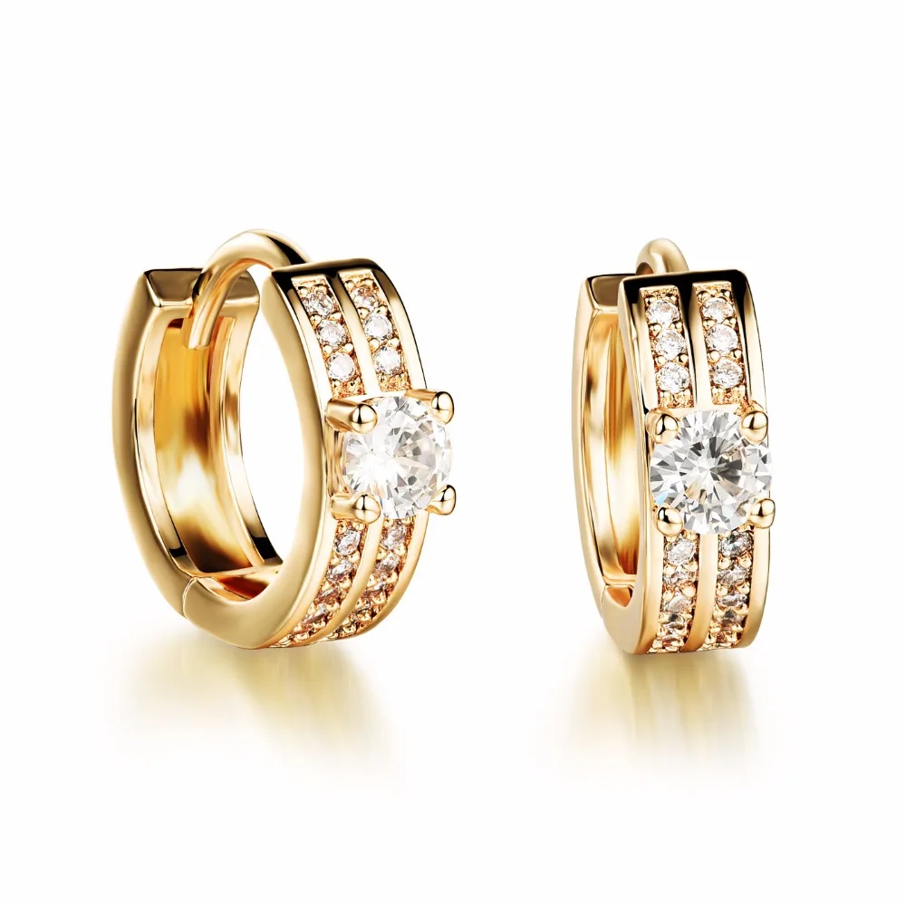 

The Copper Plating 18K Yellow Pure Gold Earring