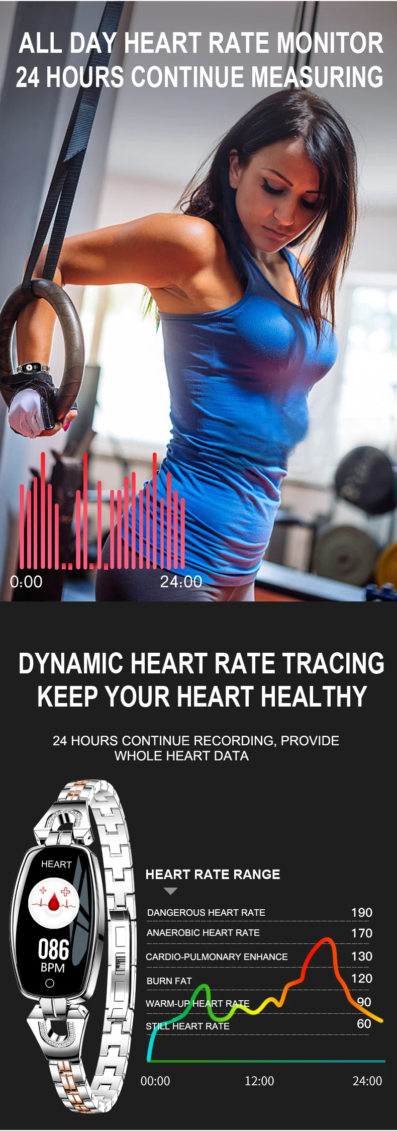 H8 Smart Bracelet Women Wristband Blood Pressure Heart Rate Monitor Fitness Tracker(3).jpg