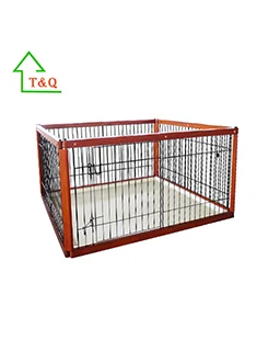 wooden dog cage