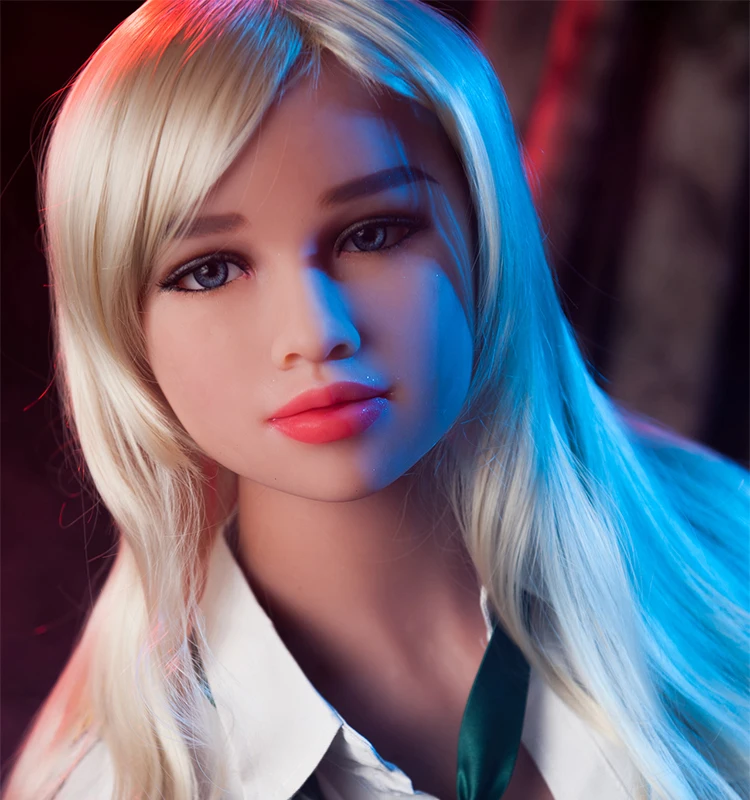 棕褐色皮肤/白色和自然皮肤可用与性别娃娃的口交娃娃头