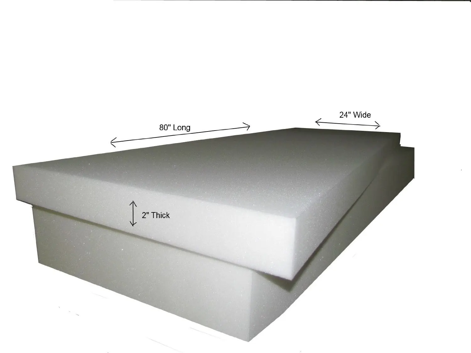 (Ship from USA) Foam Cushion (3pc) 2"x24"x80" (1536) Medium Firm (Sofa,Campers,Boats,RVs & Mats) /ITEM#H3NG UE-EW23D260416