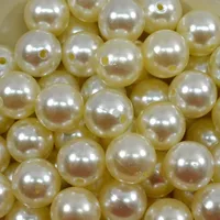

Wholesale Fashion 4MM, 5MM, 6MM, 8MM, 10MM, 12MM, 14MM, 16MM, 18MM,20MM, 23MM, 25MM, 30MM Plastic Pearls And Beads